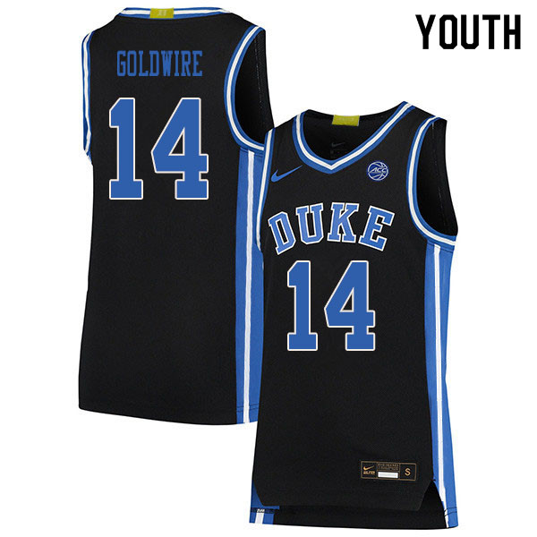 2020 Youth #14 Jordan Goldwire Duke Blue Devils College Basketball Jerseys Sale-Black - Click Image to Close